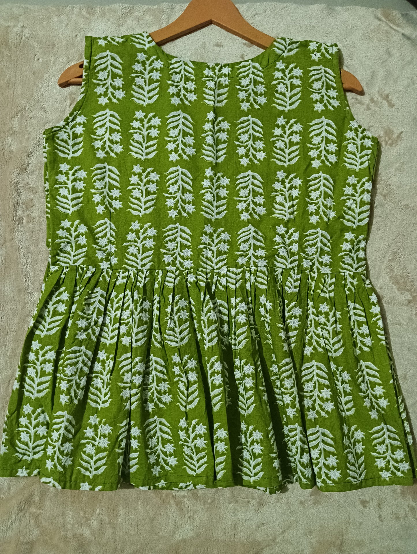 Olive Bloom short kurti